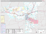 Fort Smith Wall Map Premium Style